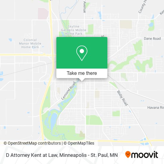 D Attorney Kent at Law map