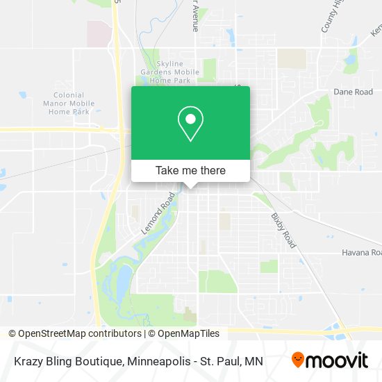 Krazy Bling Boutique map