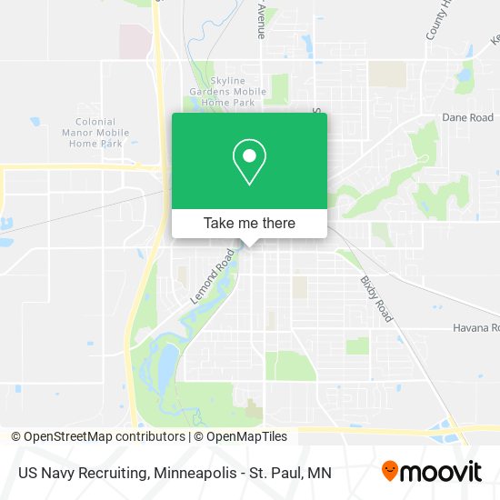 Mapa de US Navy Recruiting