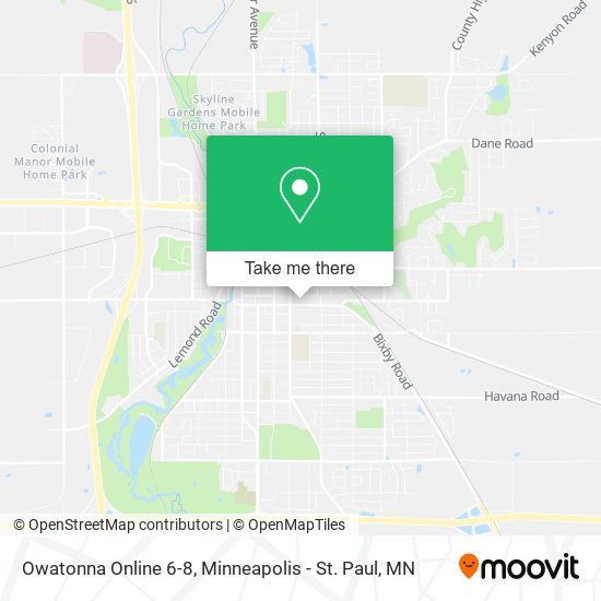 Mapa de Owatonna Online 6-8