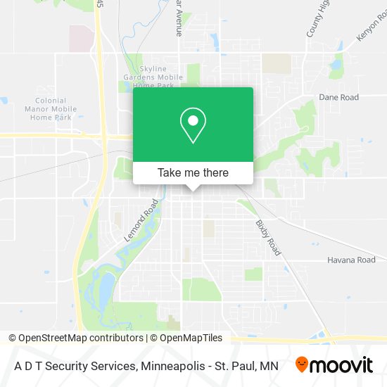 A D T Security Services map
