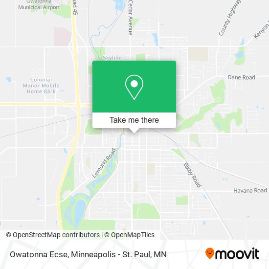 Owatonna Ecse map