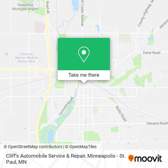 Cliff's Automobile Service & Repair map