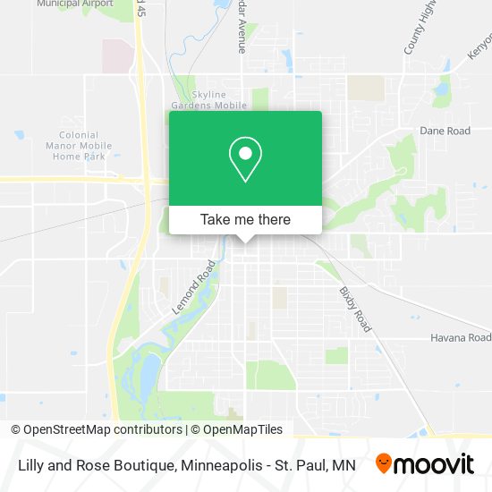 Lilly and Rose Boutique map