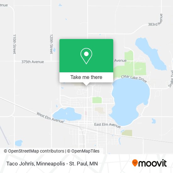 Mapa de Taco John's