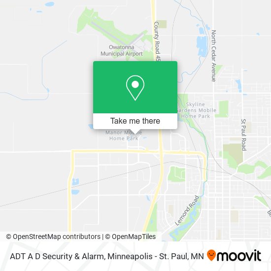 ADT A D Security & Alarm map