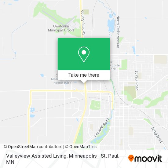 Valleyview Assisted Living map