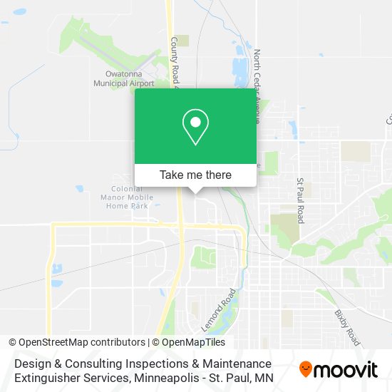 Design & Consulting Inspections & Maintenance Extinguisher Services map