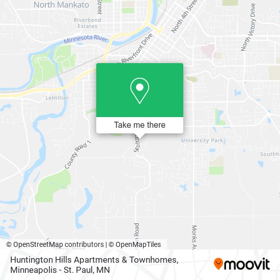Huntington Hills Apartments & Townhomes map