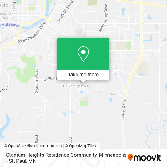 Stadium Heights Residence Community map