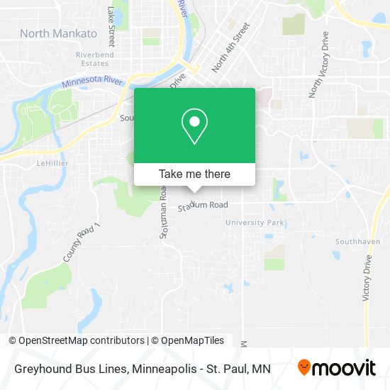 Greyhound Bus Lines map