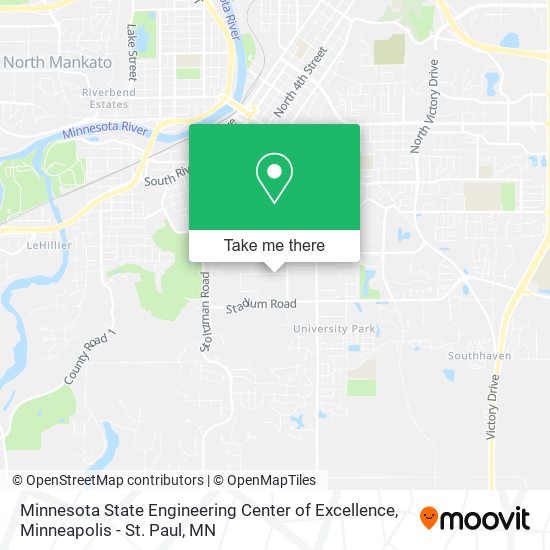 Mapa de Minnesota State Engineering Center of Excellence