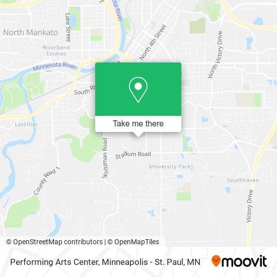 Mapa de Performing Arts Center