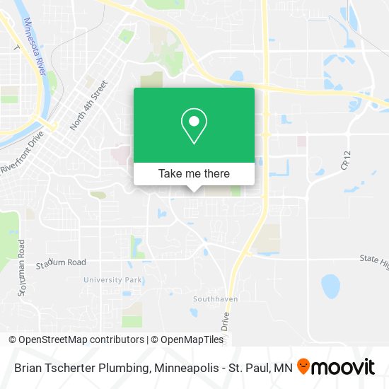 Mapa de Brian Tscherter Plumbing