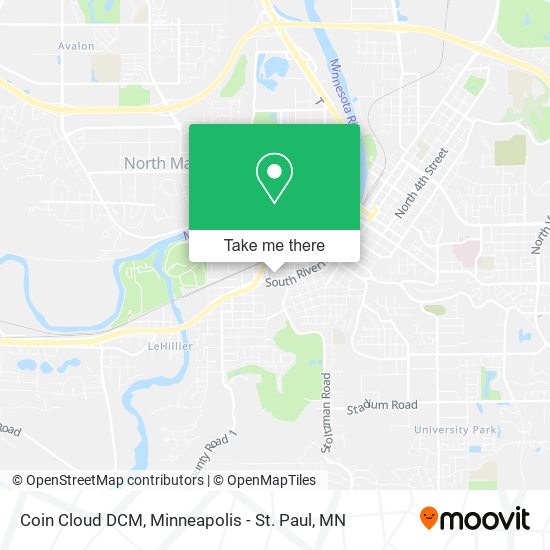 Coin Cloud DCM map