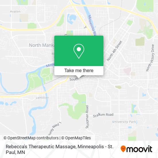 Rebecca's Therapeutic Massage map