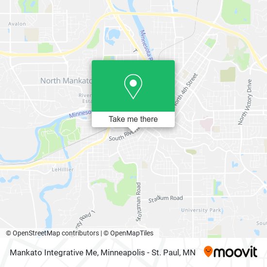 Mapa de Mankato Integrative Me
