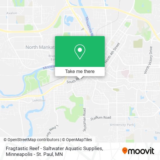 Fragtastic Reef - Saltwater Aquatic Supplies map