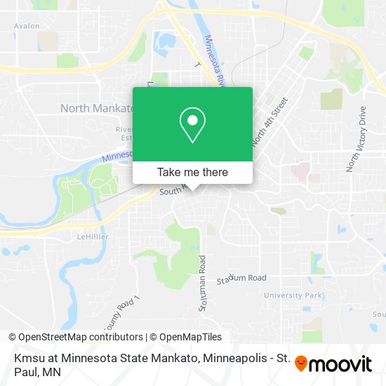 Kmsu at Minnesota State Mankato map