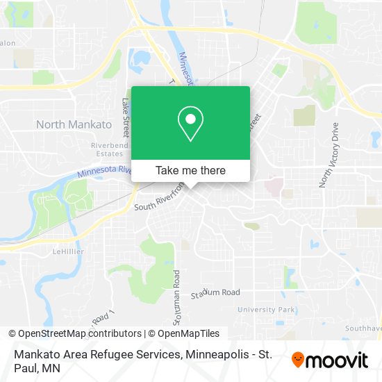 Mapa de Mankato Area Refugee Services