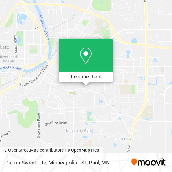 Camp Sweet Life map