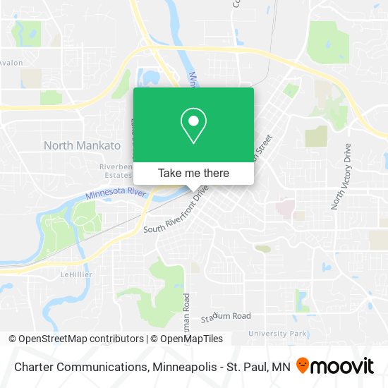 Mapa de Charter Communications