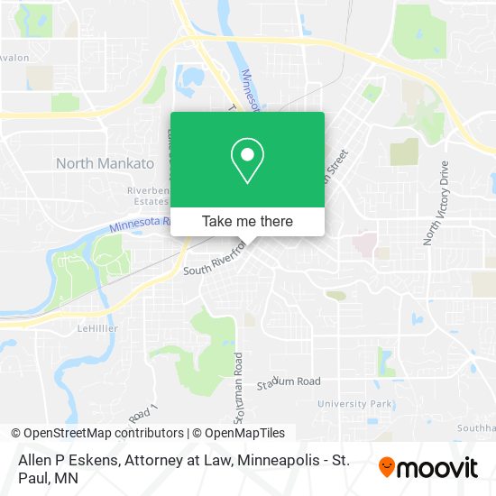 Allen P Eskens, Attorney at Law map