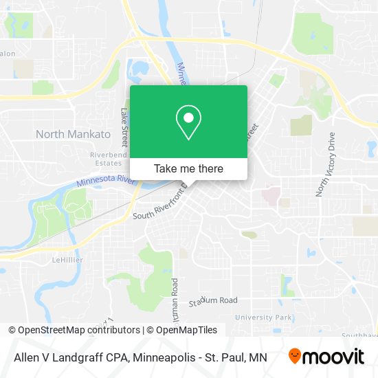 Allen V Landgraff CPA map