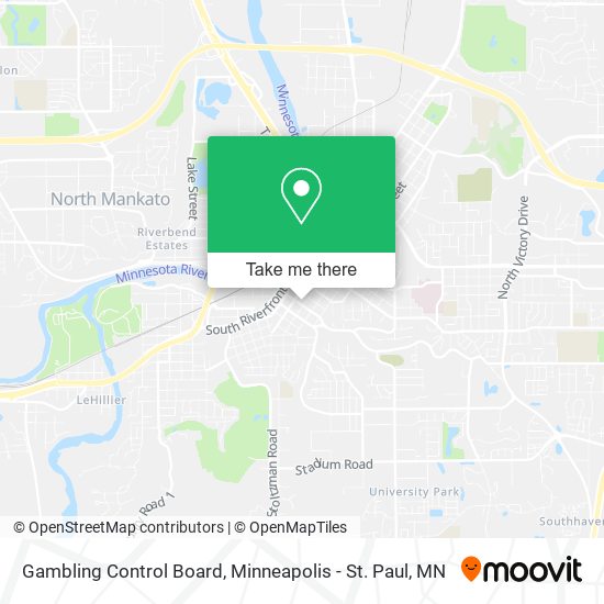Gambling Control Board map