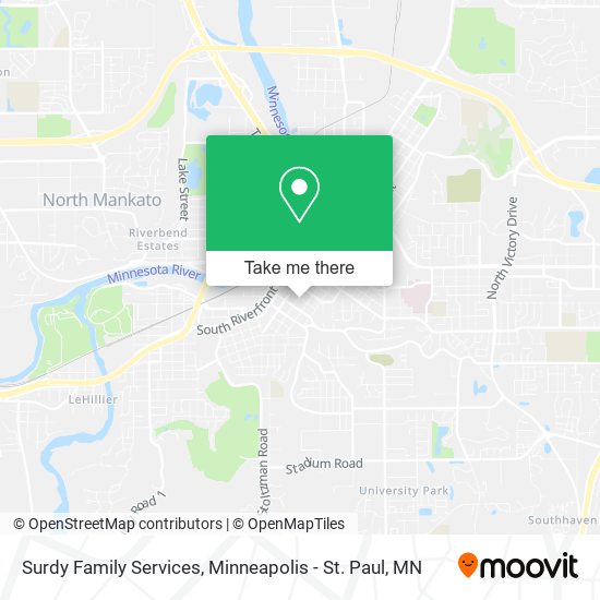 Surdy Family Services map