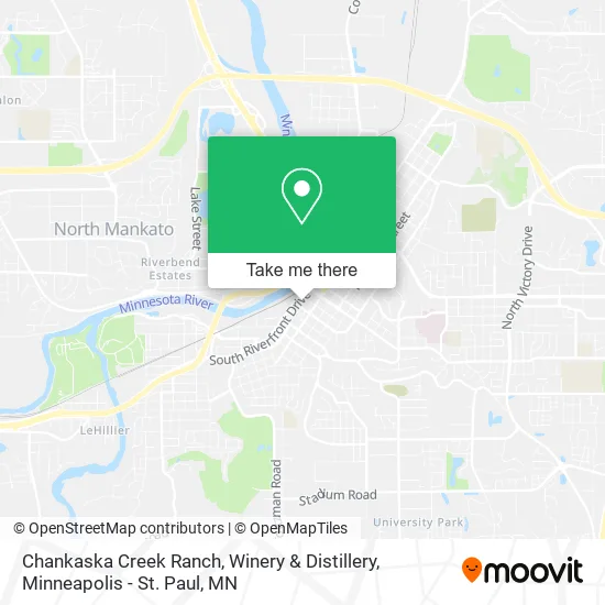 Chankaska Creek Ranch, Winery & Distillery map
