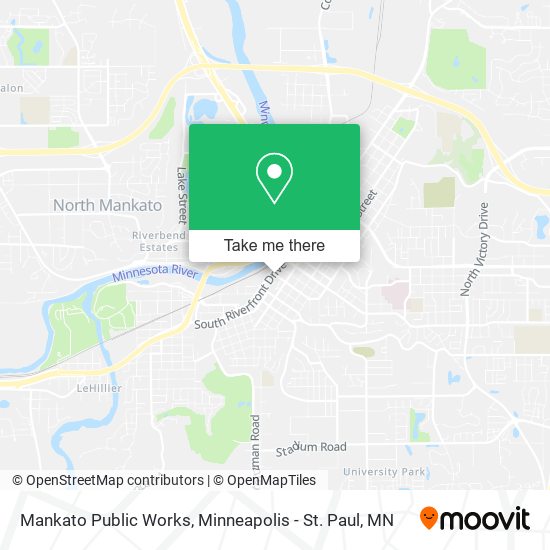 Mankato Public Works map