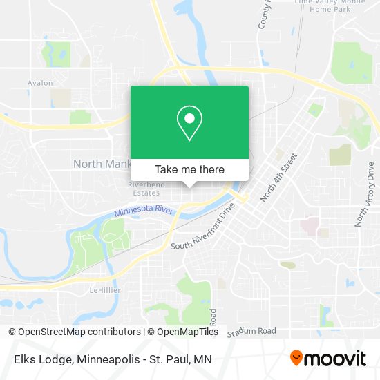 Elks Lodge map