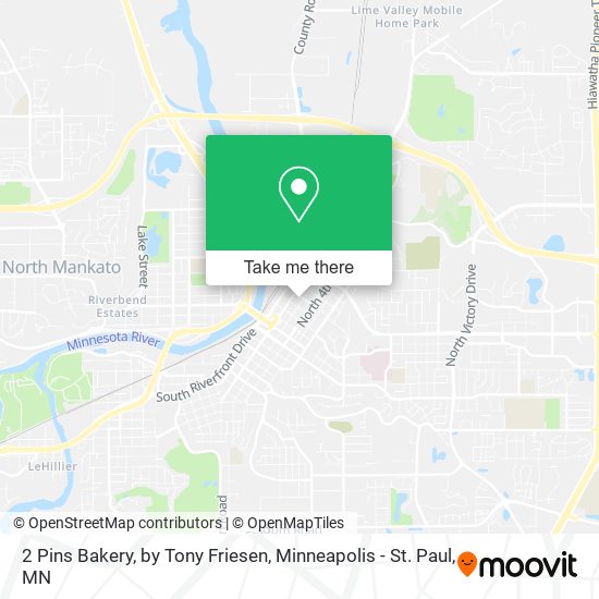 2 Pins Bakery, by Tony Friesen map