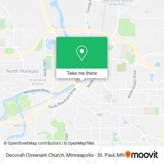 Decorah Covenant Church map