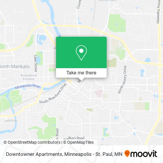 Downtowner Apartments map
