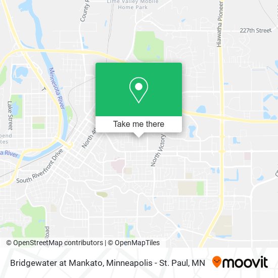 Bridgewater at Mankato map