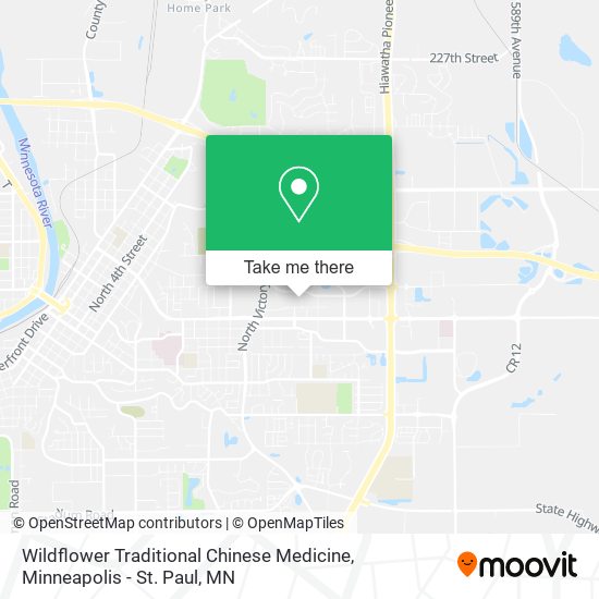 Mapa de Wildflower Traditional Chinese Medicine