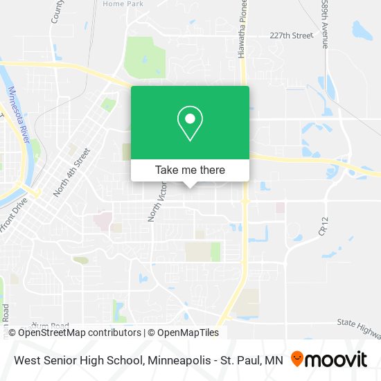 Mapa de West Senior High School