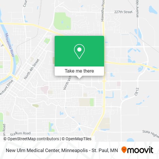 New Ulm Medical Center map