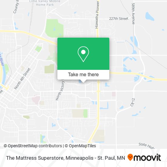 The Mattress Superstore map