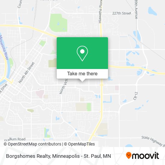 Borgshomes Realty map