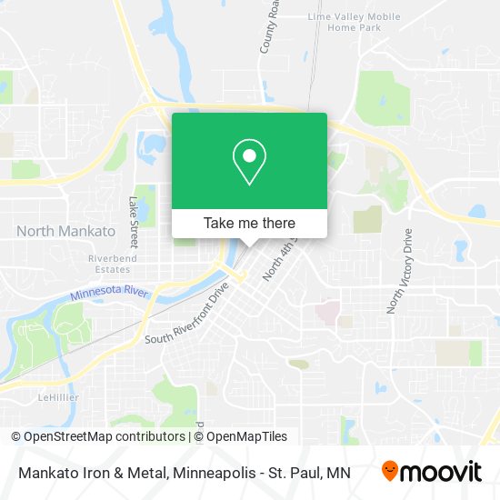 Mankato Iron & Metal map