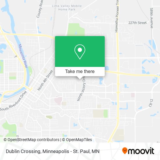 Mapa de Dublin Crossing