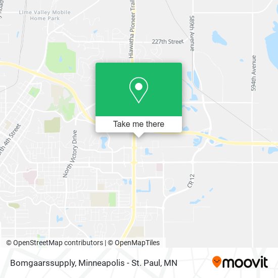 Bomgaarssupply map