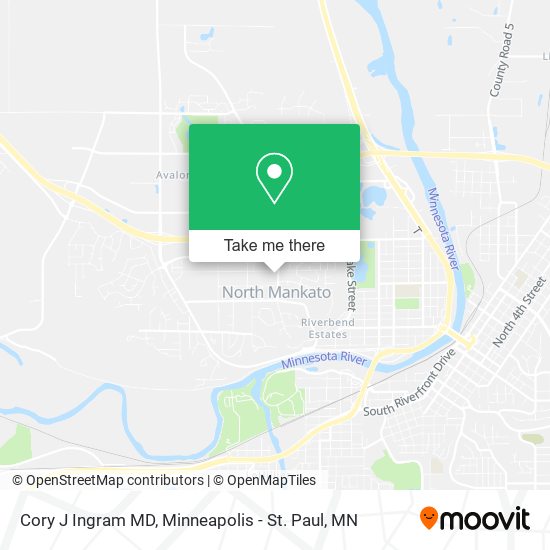 Cory J Ingram MD map