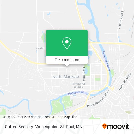 Mapa de Coffee Beanery