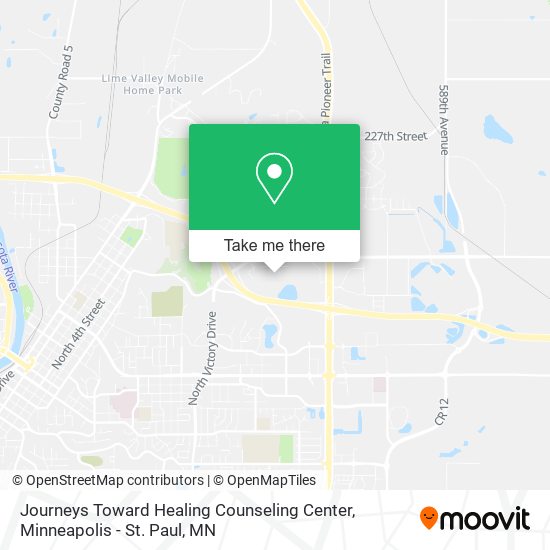 Journeys Toward Healing Counseling Center map