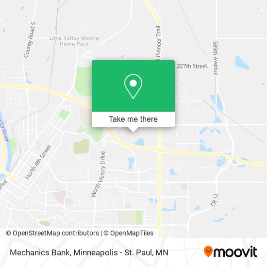Mechanics Bank map