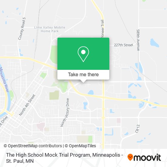 The High School Mock Trial Program map